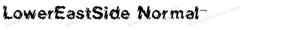 LowerEastSide Normal字体转换